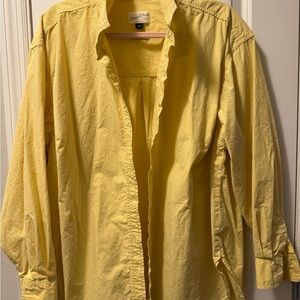 Universal Thread Women's Yellow Button Down Shirt